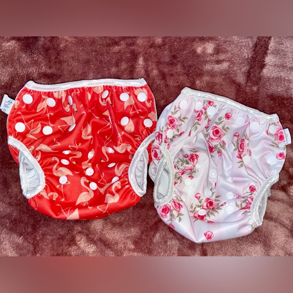 TWO FOR ONE Reusable Infant-Toddler Swim Diapers